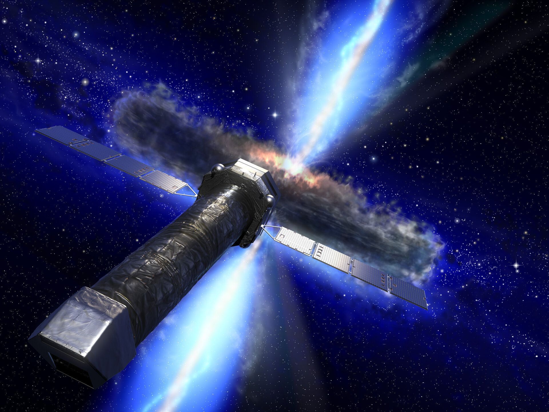 Image of Athena (Advanced Telescope for High-ENergy Astrophysics). Credits: ESA.
