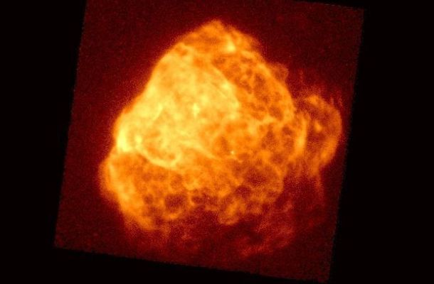 Una imagen del remanente de supernova Puppis A en rayos X. Créditos: Academia China de Ciencias.