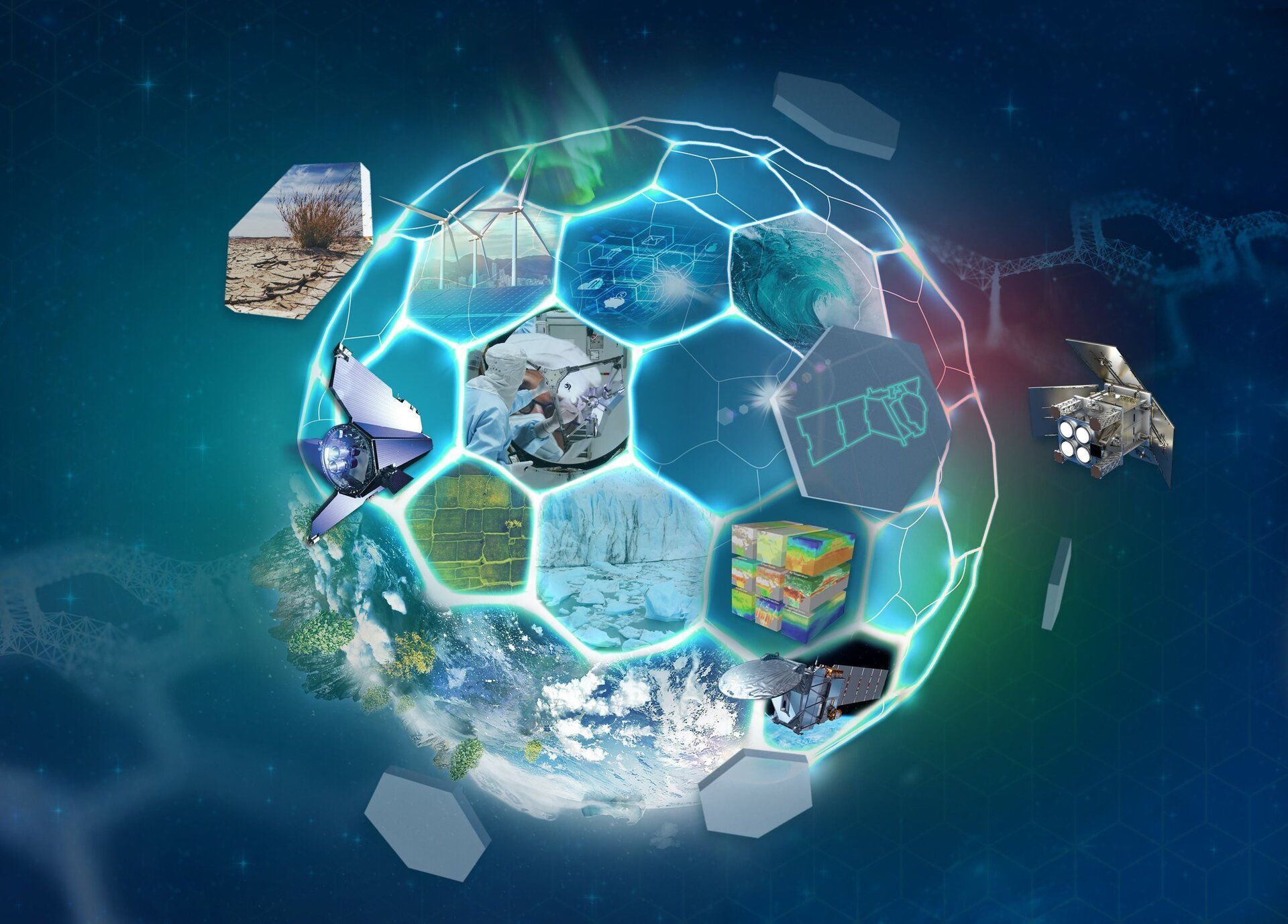 Infographic about Earth observation by ESA.