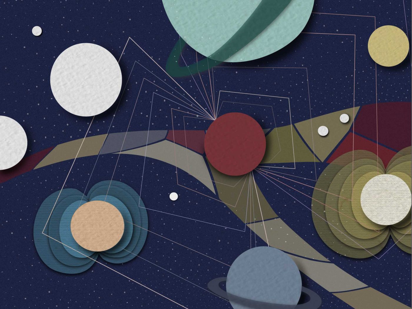 Illustration magnetic fields exoplanets.