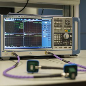 Vectorial Network Analyzer (100 kHZ – 20 GHz). Credits: Xavier Lapuente.