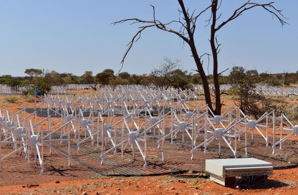 La señal de radio fue detectada en los datos del radiotelescopio Murchison Widefield Array, ubicado en Inyarrimanha Ilgari Bundara, el Observatorio de Radioastronomía Murchison de CSIRO. Crédito: ICRAR/Curtin