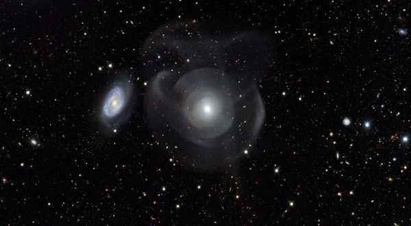 Elliptical galaxy NGC 474 with star shells. Credit: DES/NOIRLab/NSF/AURA.